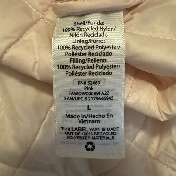 Free Assembly Cinch waist Button down Pink Coat Size Large - Picture 5 of 6